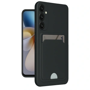 Samsung Galaxy A26 Kılıf Kelvin Kartvizitli Silikon - Siyah