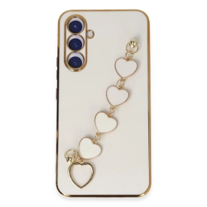 Samsung Galaxy A54 5g Kılıf Esila Silikon - Beyaz