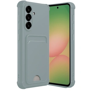Samsung Galaxy A56 Kılıf Kelvin Kartvizitli Silikon - Açık Yeşil