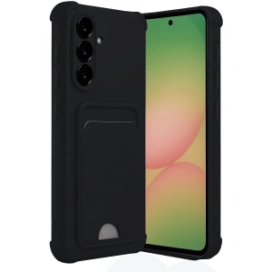 Samsung Galaxy A56 Kılıf Kelvin Kartvizitli Silikon - Siyah