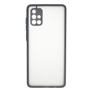 Samsung Galaxy A71 Kılıf Montreal Silikon Kapak - Gri