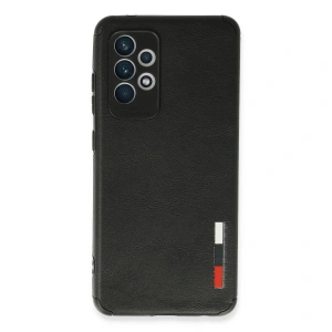 Samsung Galaxy A72 Kılıf Loop Deri Silikon - Siyah