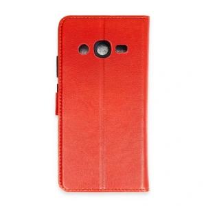 Samsung Galaxy J7 Kılıf Trend S Plus Kapaklı Kılıf - Kırmızı