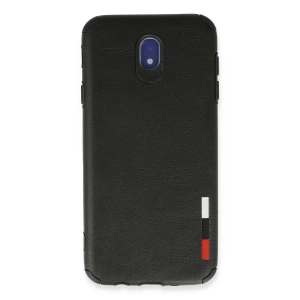 Samsung Galaxy J7 Pro / J730 Kılıf Loop Deri Silikon - Siyah
