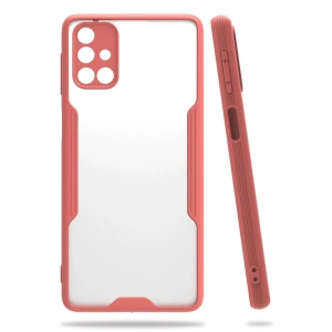Samsung Galaxy M31s Kılıf Platin Silikon - Pembe