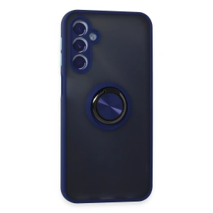 Samsung Galaxy M34 5g Kılıf Montreal Yüzüklü Silikon Kapak - Lacivert