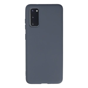 Samsung Galaxy S20 Kılıf Nano İçi Kadife Silikon - Gri