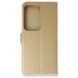 Samsung Galaxy S20 Ultra Trend S Plus Kapaklı Kılıf - Gold