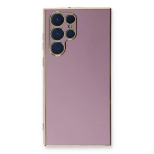 Samsung Galaxy S22 Ultra Kılıf Volet Silikon - Mor