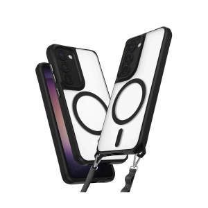 Samsung Galaxy S23 Kılıf Enka Magsafe Silikon Kılıf - Siyah