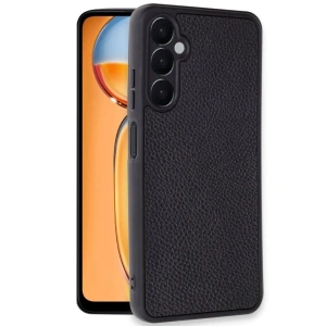 Samsung Galaxy S24 Fe Kılıf Aras Deri Kapak - Siyah