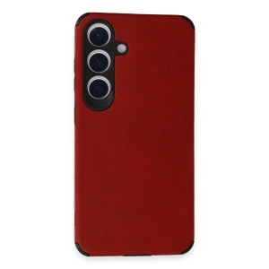 Samsung Galaxy S24 Kılıf Loop Deri Silikon - Kırmızı