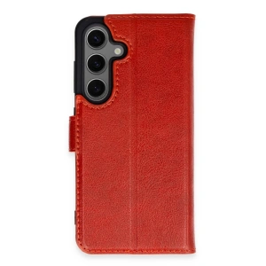 Samsung Galaxy S24 Kılıf Trend S Plus Kapaklı Kılıf - Kırmızı