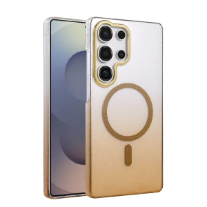 Samsung Galaxy S25 Ultra Glossy Magsafe Kapak - Çöl Titanyum