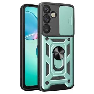 Samsung Galaxy S26 Plus Pars Lens Yüzüklü Silikon - Yeşil