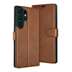 Samsung Galaxy S26 Ultra Trend S Plus Kapaklı Kılıf - Taba