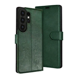 Samsung Galaxy S26 Ultra Trend S Plus Kapaklı Kılıf - Yeşil