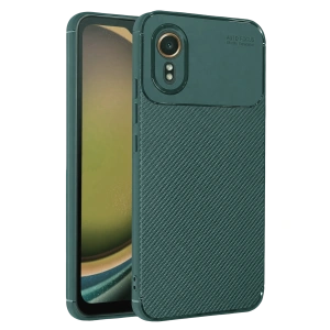 Samsung Galaxy Xcover 7 Kılıf Auto Focus Karbon Kapak - Yeşil
