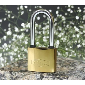 Sarı Kaplama Döküm Uzun Asma Kilit 38mm