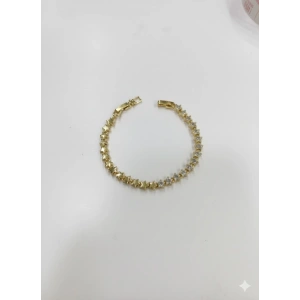 Sıralı Yıldız Tasarımlı Taşlı Cm Bileklik