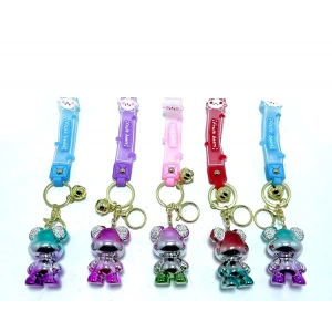 Taşlı Ayıcık Silikon Anahtarlık Alk1703