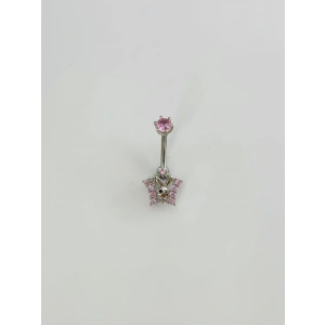 Tavşan Detaylı Göbek Piercing