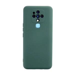 Tecno Camon 16 Kılıf Nano İçi Kadife Silikon - Koyu Yeşil