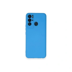 Tecno Pova Neo Kılıf Nano İçi Kadife Silikon - Mavi
