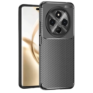 Tecno Spark 30c Kılıf Auto Focus Karbon Kapak - Siyah