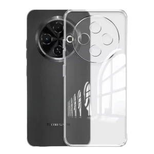 Tecno Spark 30c Kılıf Lüx Şeffaf Silikon