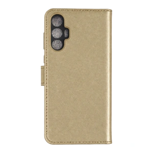Tecno Spark 8 Pro Trend S Plus Kapaklı Kılıf - Gold