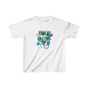 Unisex Çocuk Baskılı T-Shirt - Beyaz