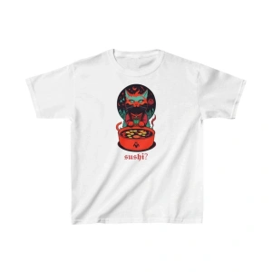Unisex Çocuk Baskılı T-Shirt - Beyaz