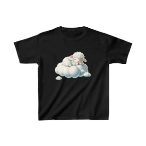 Unisex Çocuk Baskılı T-Shirt - Siyah