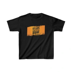 Unisex Çocuk Baskılı T-Shirt - Siyah