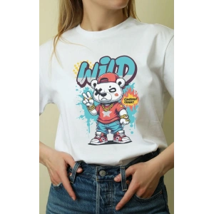 Unisex Oversize 24/1 Penye DTF Baskılı Tişört - DTF107