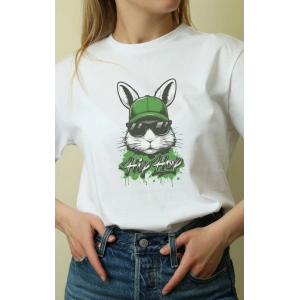 Unisex Oversize 24/1 Penye DTF Baskılı Tişört - DTF108