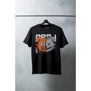 Unisex Oversize 24/1 Penye DTF Baskılı Tişört - DTF114