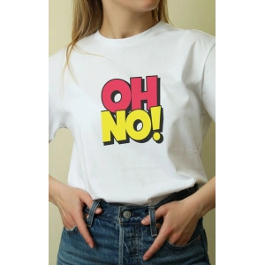Unisex Oversize 24/1 Penye DTF Baskılı Tişört - DTF118