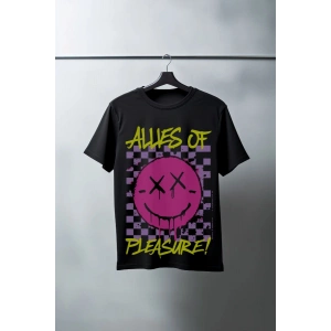 Unisex Oversize 24/1 Penye DTF Baskılı Tişört - DTF123
