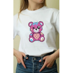 Unisex Oversize 24/1 Penye DTF Baskılı Tişört - DTF130