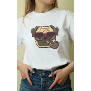 Unisex Oversize 24/1 Penye DTF Baskılı Tişört - DTF145