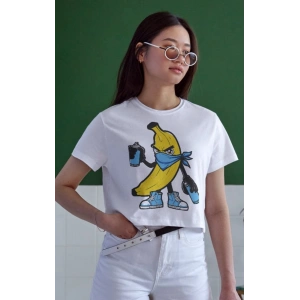 Unisex Oversize 24/1 Penye DTF Baskılı Tişört - DTF147
