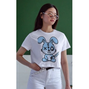 Unisex Oversize 24/1 Penye DTF Baskılı Tişört - DTF153