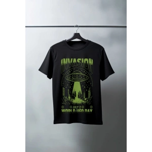 Unisex Oversize 24/1 Penye DTF Baskılı Tişört - DTF158