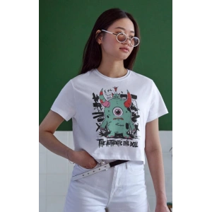 Unisex Oversize 24/1 Penye DTF Baskılı Tişört - DTF165