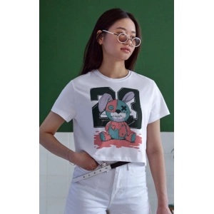 Unisex Oversize 24/1 Penye DTF Baskılı Tişört - DTF169
