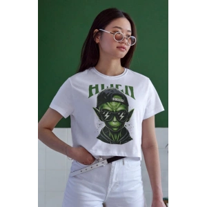 Unisex Oversize 24/1 Penye DTF Baskılı Tişört - DTF173