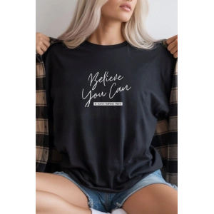 Unisex Oversize 24/1 Penye DTF Baskılı Tişört - DTF280