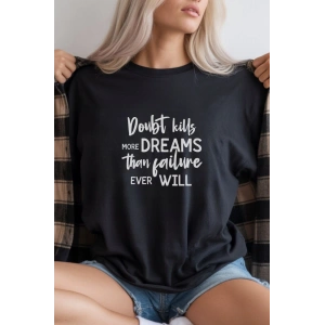 Unisex Oversize 24/1 Penye DTF Baskılı Tişört - DTF291